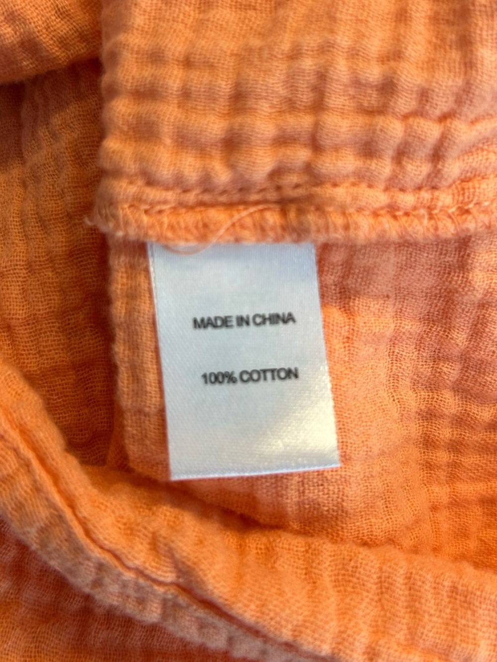 Drew from Anthropologie Women’s Orange Flutter Sleeve Gauze Top, Size Small - Picture 7 of 8